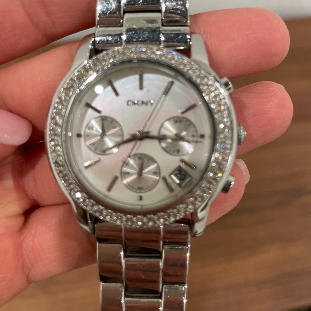 DKNY silver watch